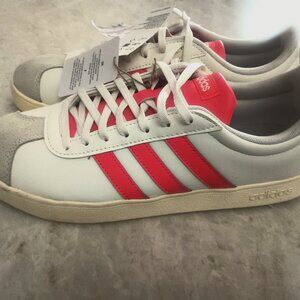 Addidas VL Court Base red and white shoes